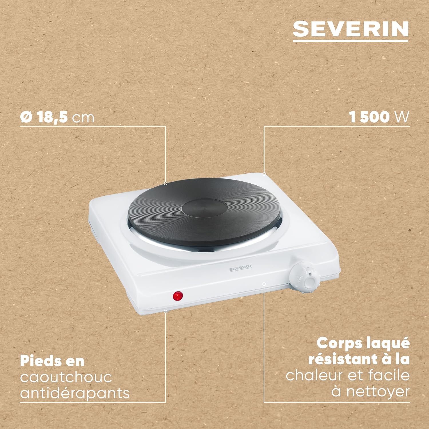 Severin plaque de cuisson 1500 W — vue 4