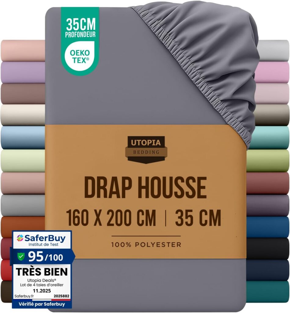 Utopia Bedding drap-housse 160x200 — photo du produit