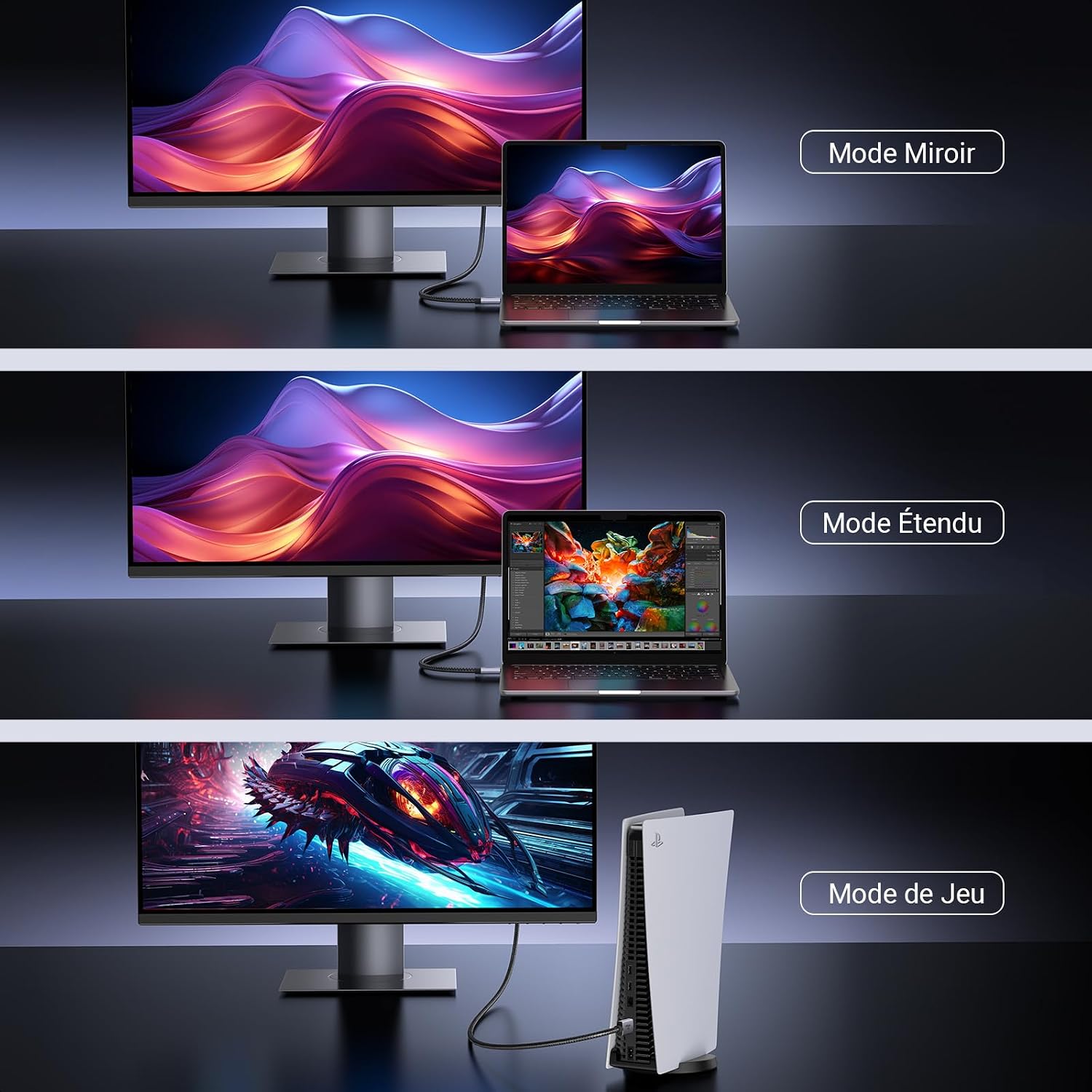 UGREEN câble HDMI 2.1 2 mètres — vue 8