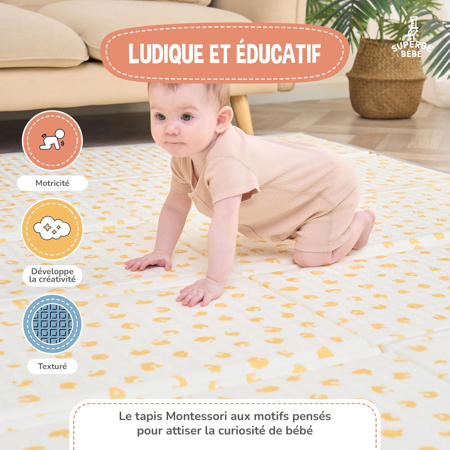 Tapis d'éveil pliable 120x180 — vue 6