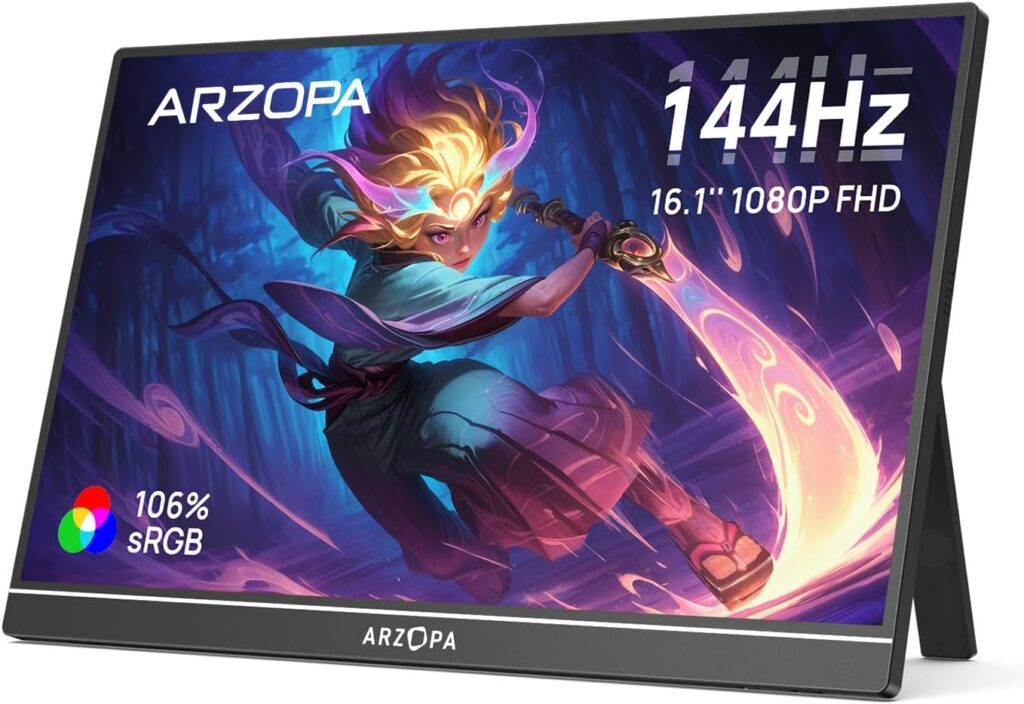 Arzopa écran portable 16,1 pouces 144 Hz — photo du produit