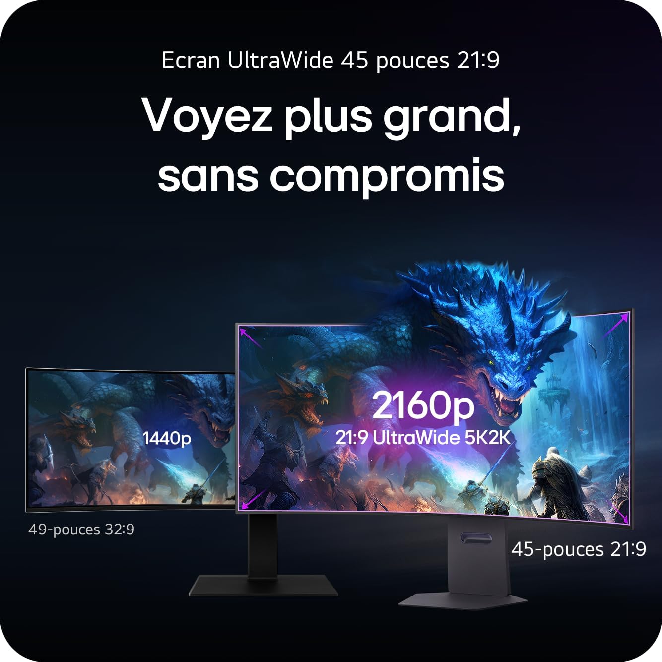 LG UltraGear 45 pouces OLED 5K2K — vue 10