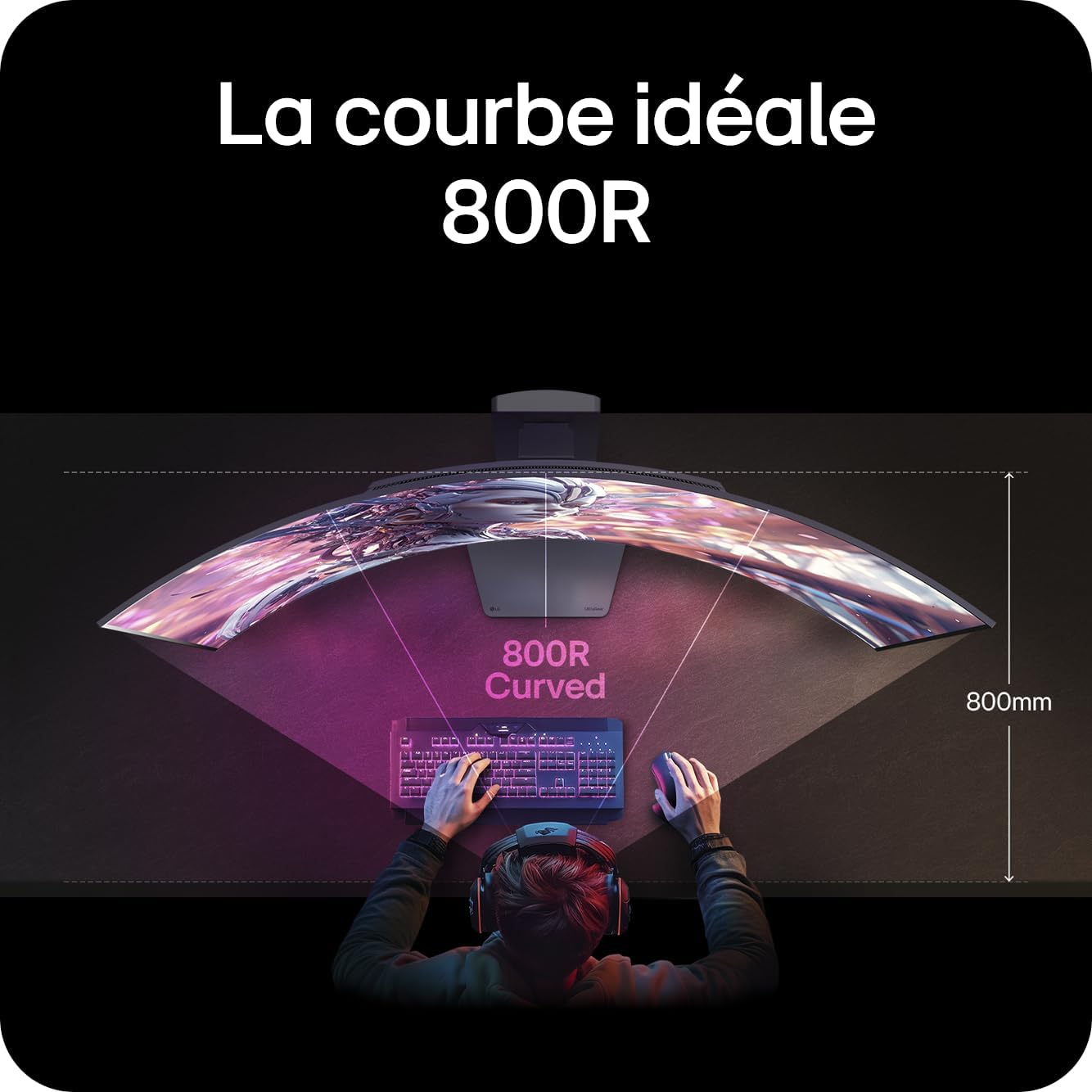 LG UltraGear 45 pouces OLED 5K2K — vue 11