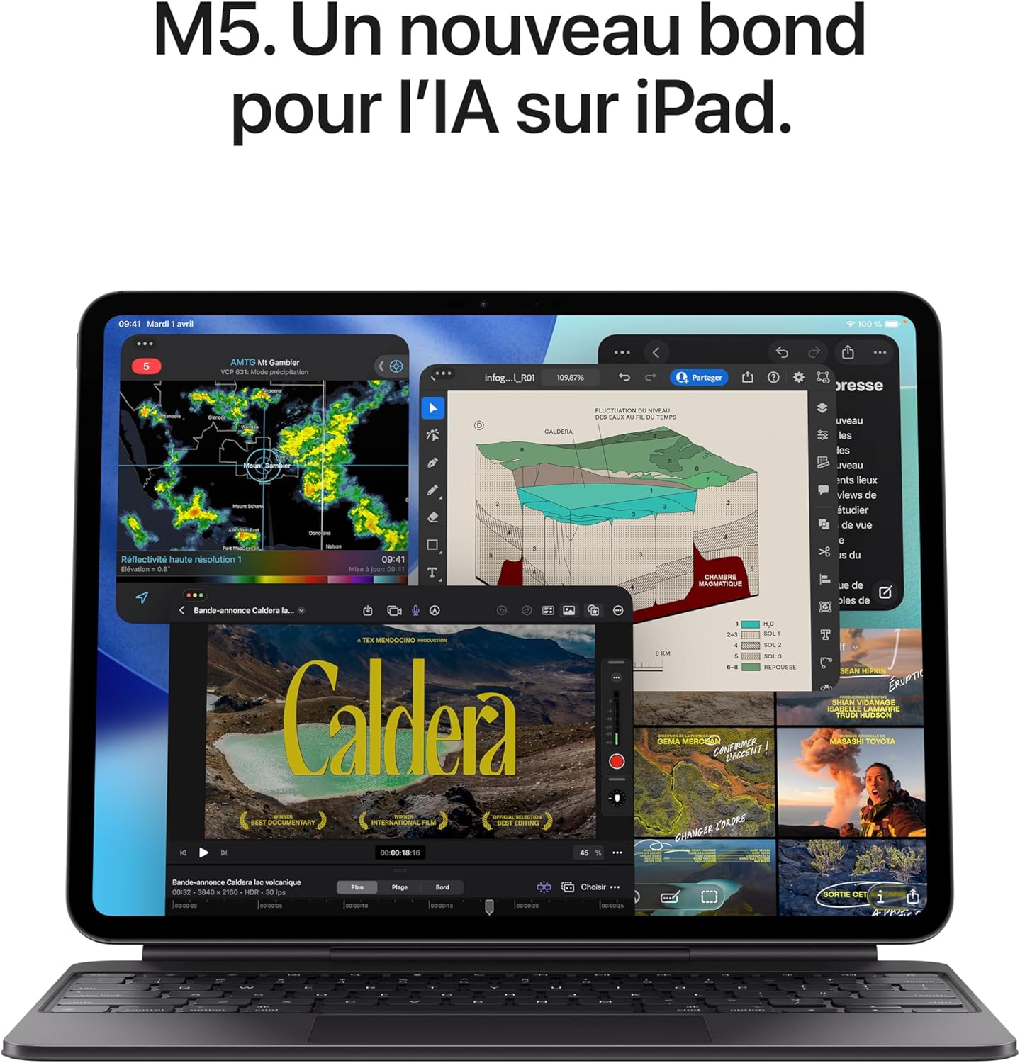 iPad Pro 13 pouces M5 256 Go — vue 3